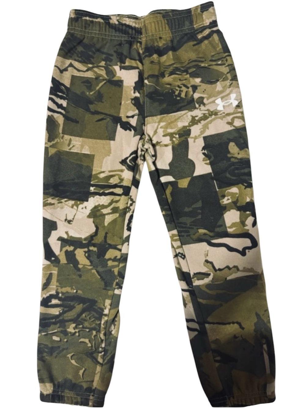 Under Armour Kids Olive & Tan Camo Joggers